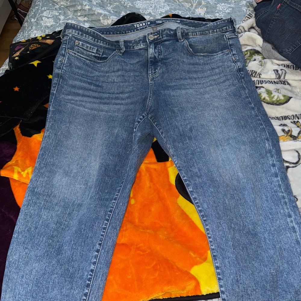 Torrid Vintage Boyfriend Ankle Capris - Picture 2 of 6